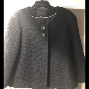 Banana Republic black crop jacket size 12